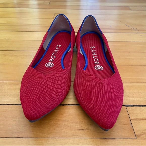 Rothy’s pointed toe shoe in red size 8 - Picture 10 of 13